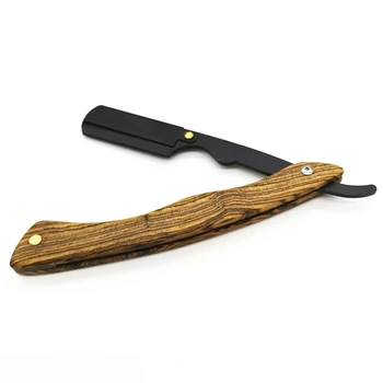 

Stainless Steel Men Straight Razor with Wooden Handle Straight Folding Razors Shaving Tool Barber Male Shaving Razor Knife