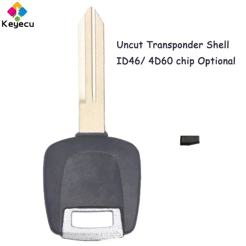 

KEYECU Uncut Transponder Ignition Car Key With ID46 / 4D60 Chip - FOB for Infiniti G20 I30 I35 QX4 FX35 FX45 G35 M45 Q45 QX56