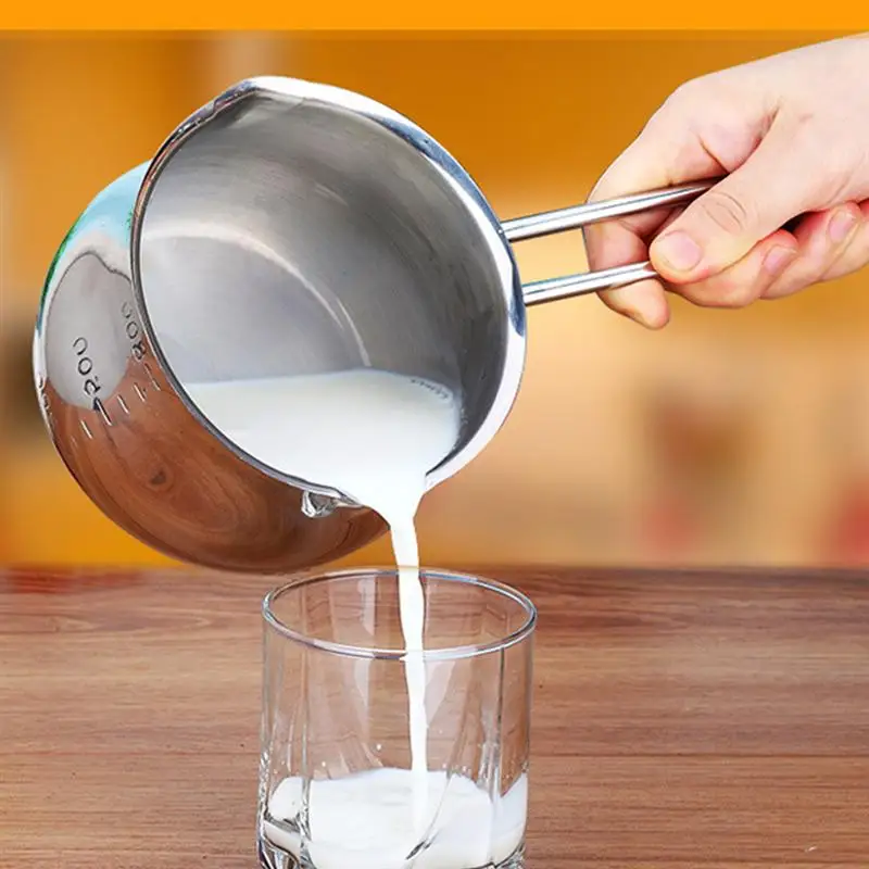 1PC Stainless Steel Heating Pan Milk Pot Butter Syrup Chocolate Sauce Melting Seasoning Cheese Baking | Дом и сад