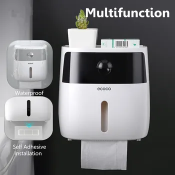 

Wall-Mounted Bathroom Tissue Box Tissue Dispenser for Multifold Paper Towels Tissue Storage Box Drawer Kitchen Organizer