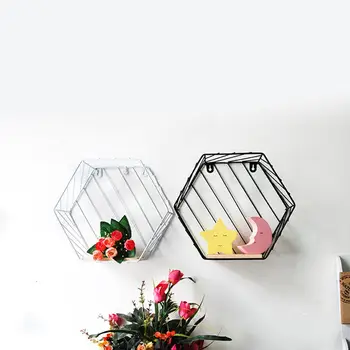 

Modern Hanging Iron Shelf Storage Rack for Kitchen Bathroom