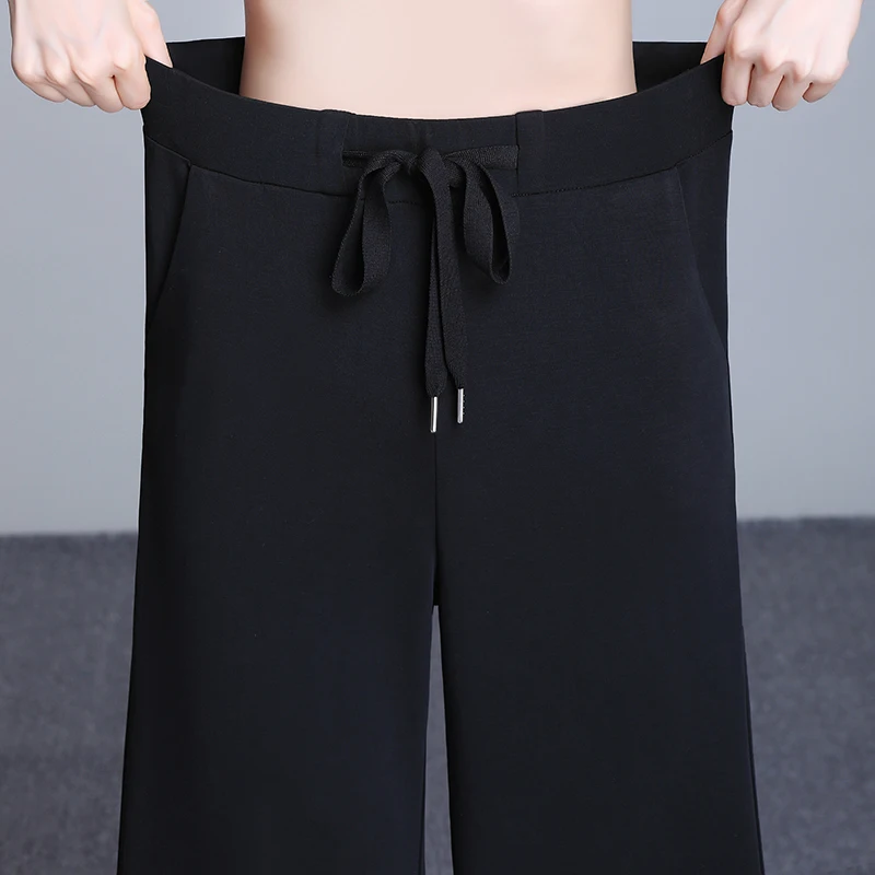 baggy jeans New Women's Wide Leg Pants Fashion Loose Drawstring High Waist Pants for Women Autumn Loose Sweatpants Female Long Trousers nike pants