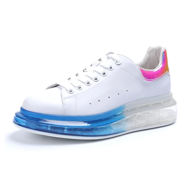 

2019 Designer Sneakers Woman High-low McQueen Shoes Small White Shoes Thick Sole Increased Air Cushion Women Casual Shoes