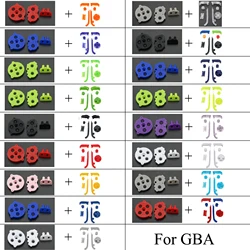 YuXi Plastic For GBA Buttons A B L R Button D-Pad For Nintendo Game boy Advance For GBA Colorful Silicone Rubber Pad