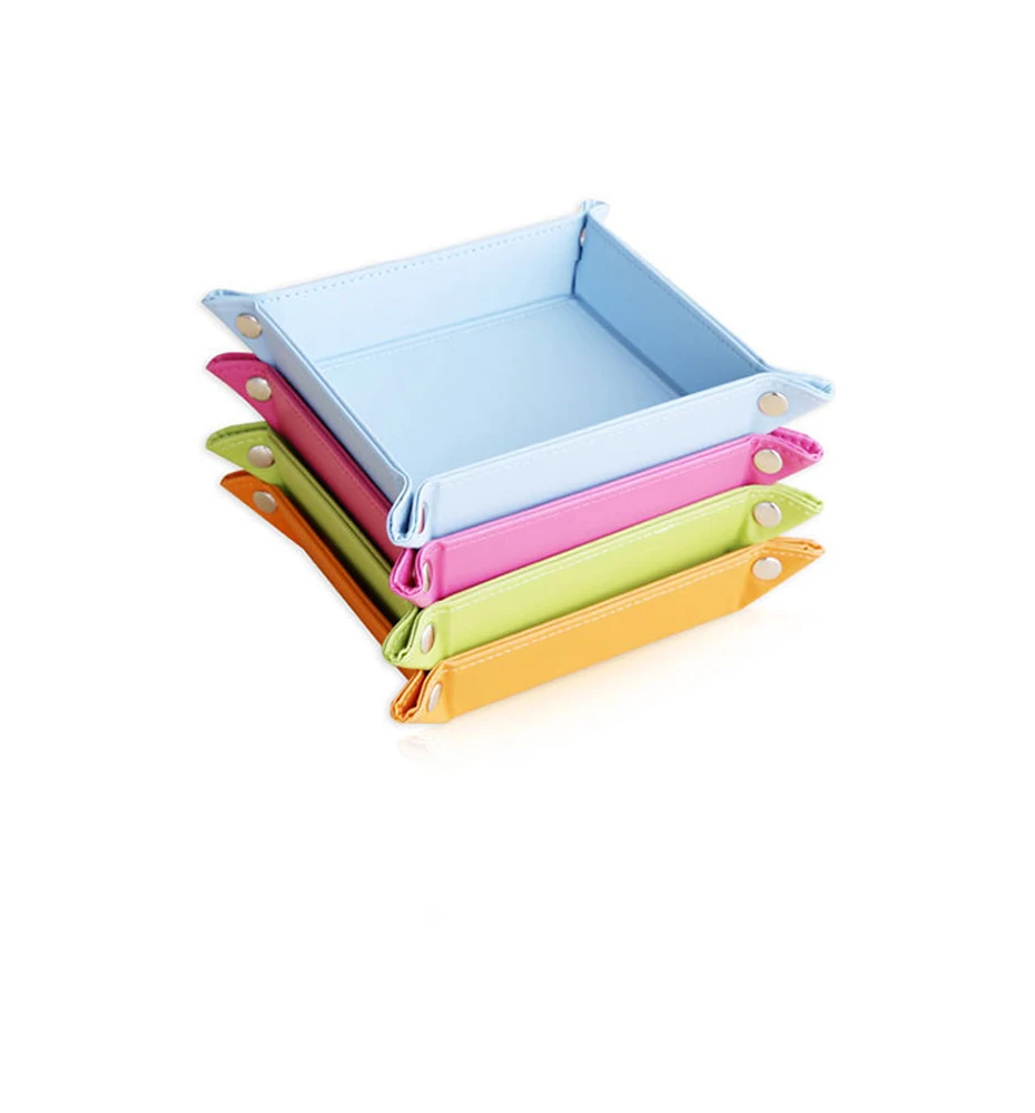 Fashion PU Desk Set MIni Office Accessories Desk Organizer Small Storage Box