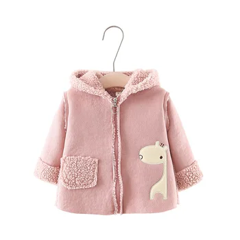 

Baby Girls Coats New Fashion Toddle Girl Jacket Cartoon Deer Kids Hoodie Outfits Winter Children Jacket Outerwear