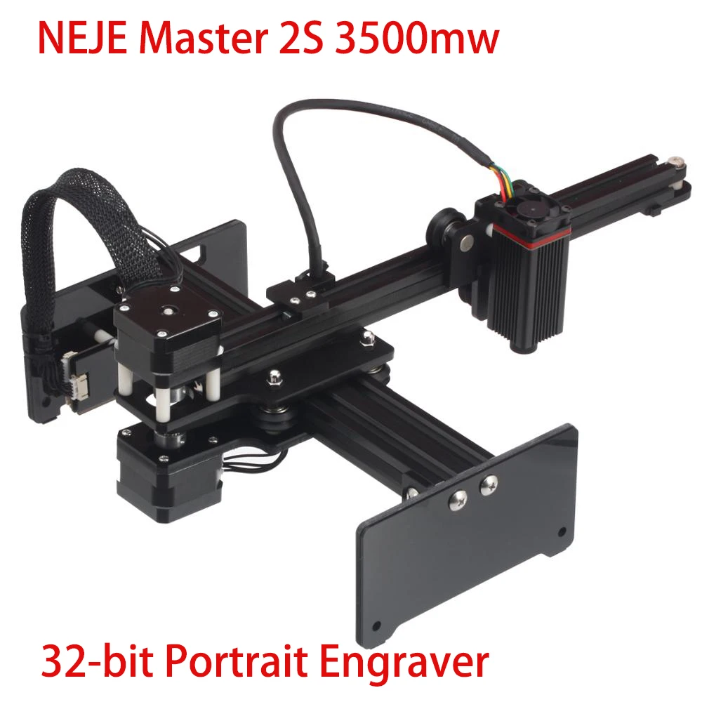 NEJE MASTER 2s 3500 МВт лазерный гравировальный станок GD32 MCU Настольный гравер портретный