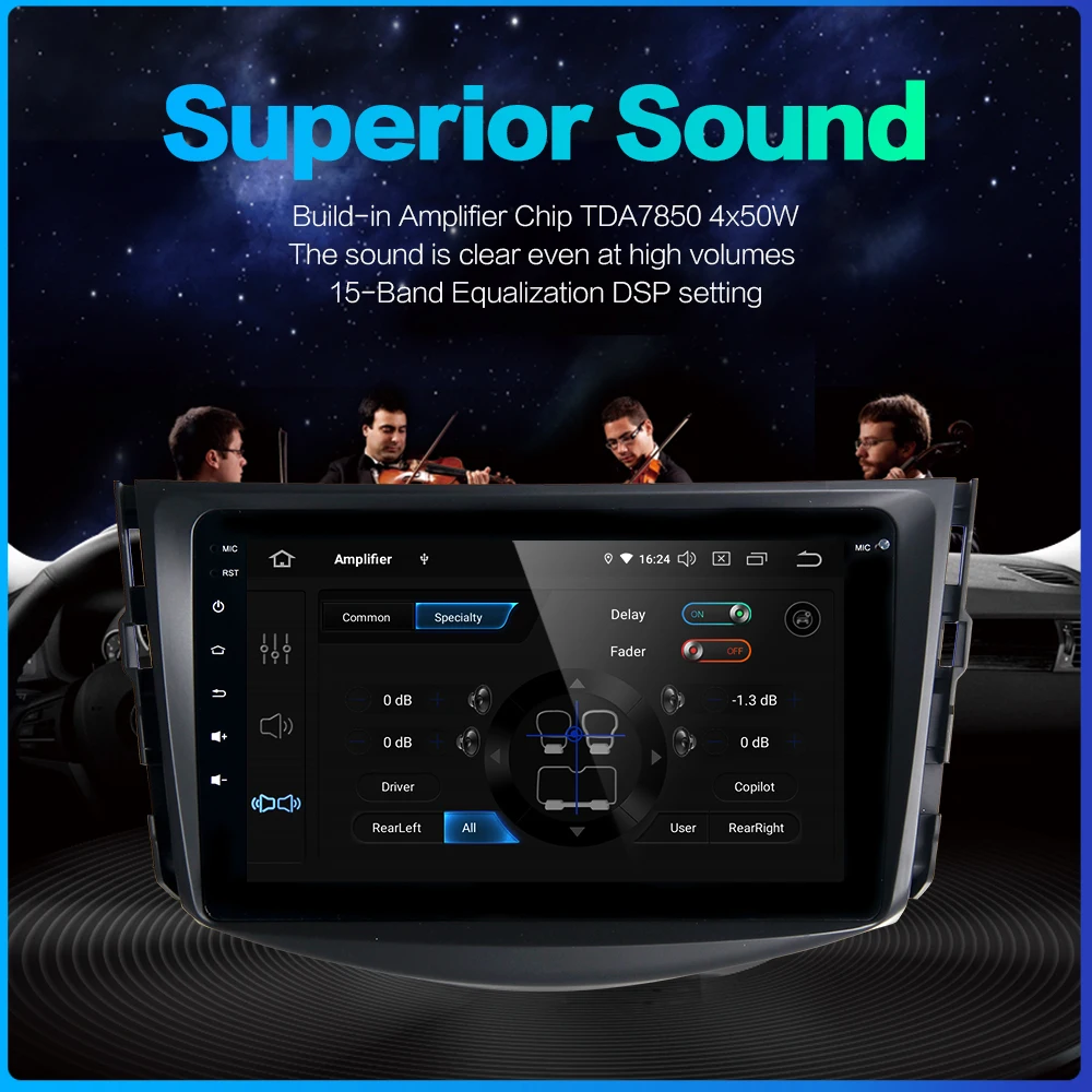 Excellent for Toyota RAV4 Radio 2009 2010 2011 2012 Vehicle GPS Navigator 1 Din HDMI Stereo 8" IPS Android 9.0 Unit Car Multimedia PC 4
