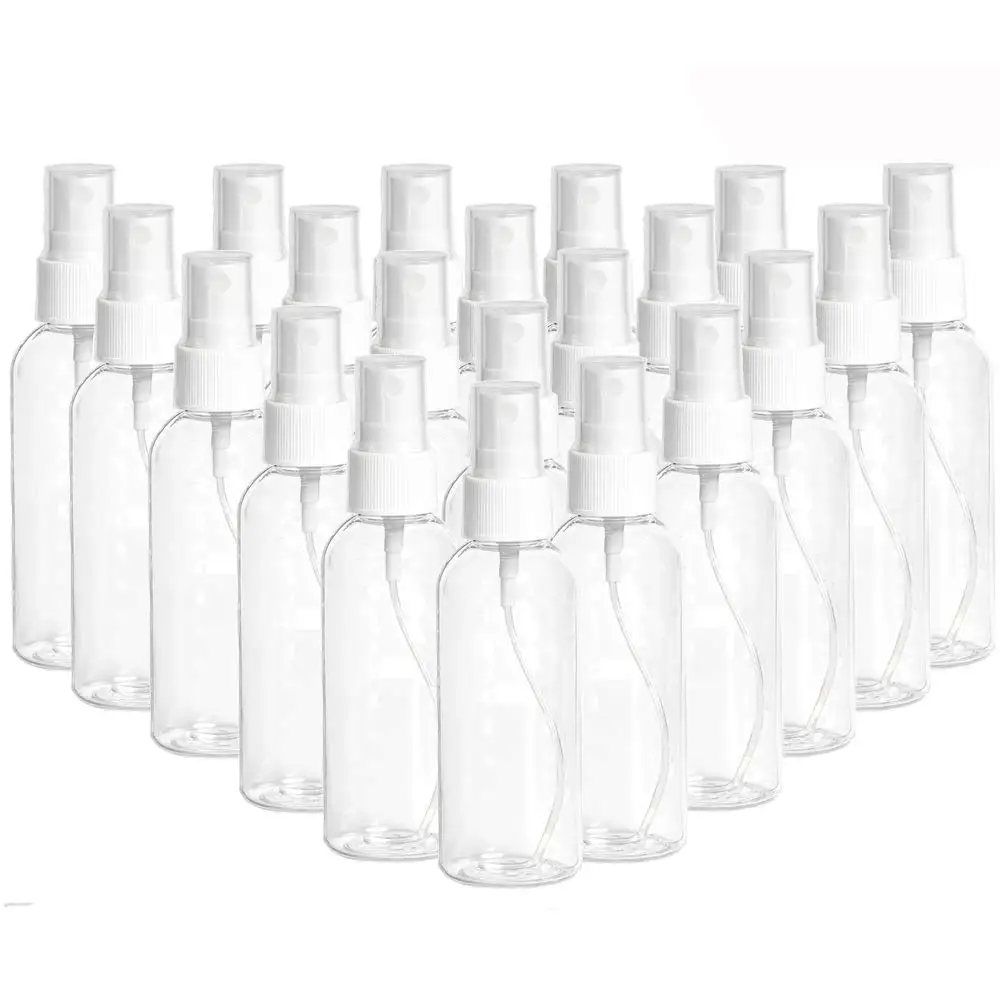 

50pcs/set Small Empty Clear Fine Mist Spray Bottles Plastic Travel Atomiser Refillable Liquid Containers for Make-up Cosmetic