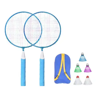 

In-stock Children Badminton Racket Set Training Practice Racquet For Indoor Outdoor Sport Games 3 To 10 Years Old Children