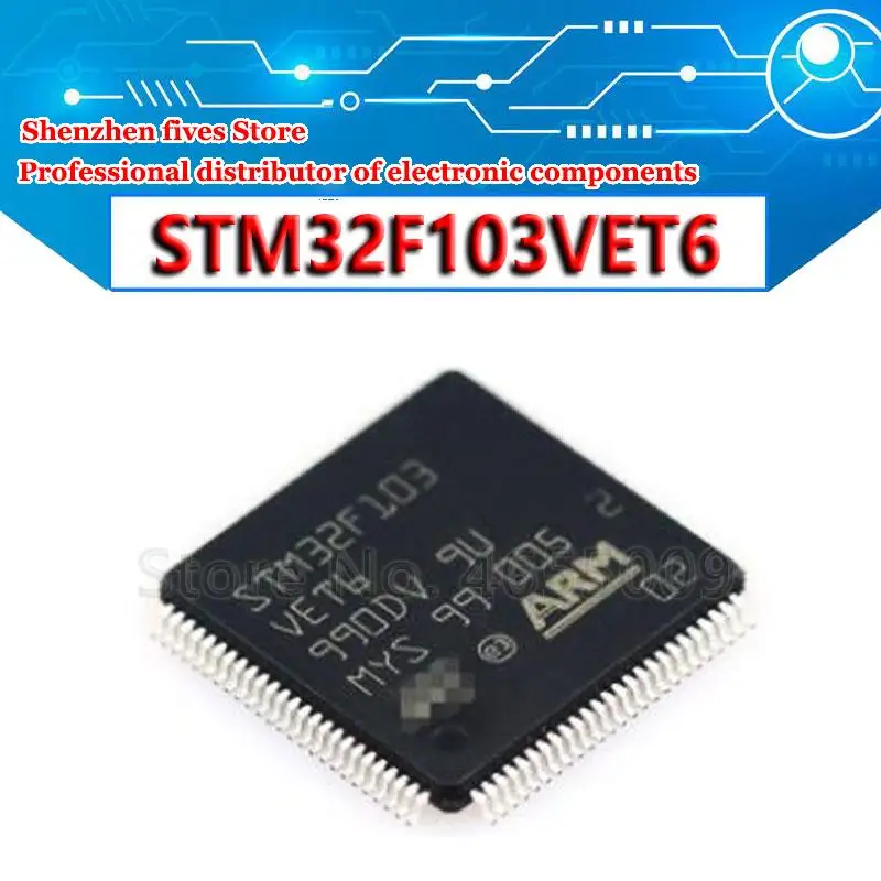 

(1 шт.) 100% новый набор микросхем STM32F103VET6 STM32F103 VET6 QFP-100
