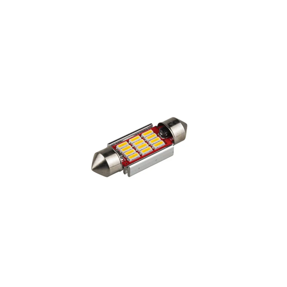 Белый Xenon 36 мм Автомобильный COB Светодиодный свет номерного знака 6418 12SMD 0,5 Вт Светодиодный светильник 12 В
