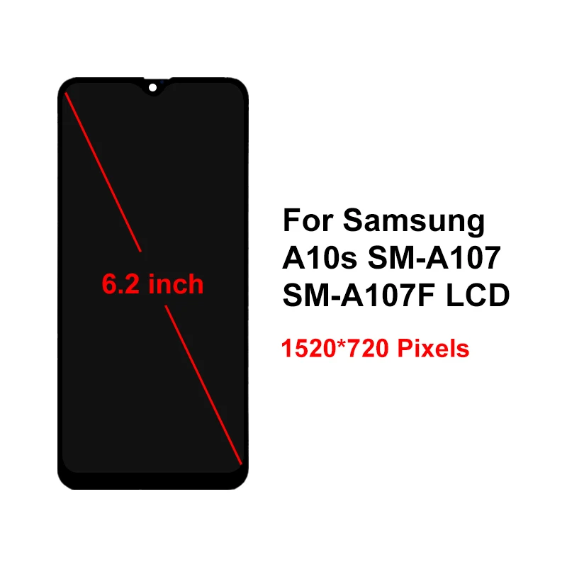 Для samsung A10S дисплей A107/DS A107F A107FD A107M ЖК сенсорный экран дигитайзер Запасные части для Galaxy A10S ЖК