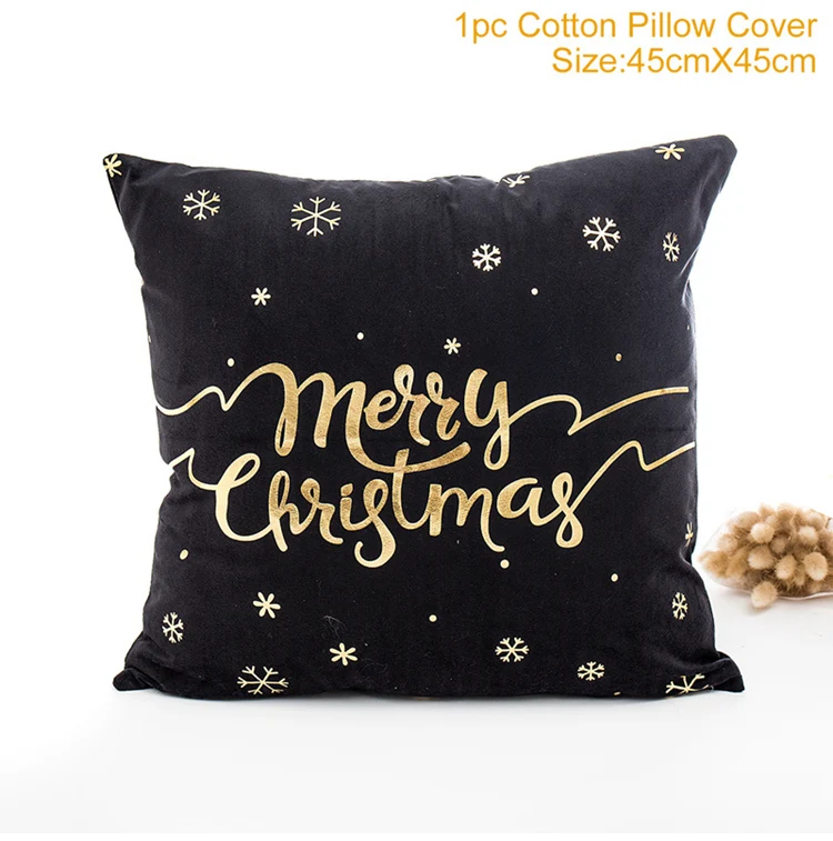 Рождественская наволочка с орнаментом, Рождественское украшение для дома, Noel Navidad, Рождественский Декор для дома, подарок на год - Цвет: cushion cover 42
