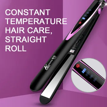 

2in1 Hair Straightener Hair Curler LCD Temperature Display Four-speed Ladies Hair Styling Tools Curling Iron