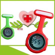 Модные женские цифровые часы с циферблатом и клипсой, брошь для медсестры, карманные электрические часы, новые модные часы