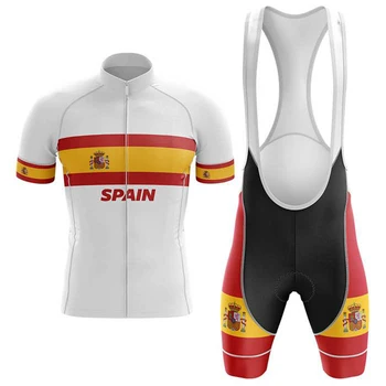 

Spain New Cycling Jersey Ciclismo Hombre Maillot Summer Short Sleeve Men MTB Bike Jersey Camisa Breathable Ciclismo Masculina