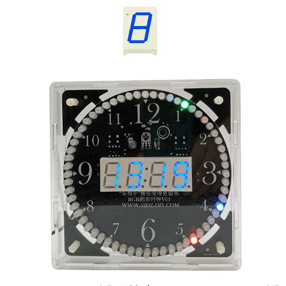 Kit Relógio Eletrônico Faça Você Mesmo com Case Tubo kit relogio eletronico diy com case tubo 04