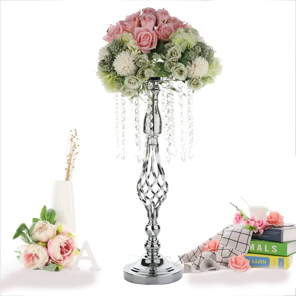 Amazon.com Pannow Acrylic Imitation Crystal Candle Holder Stand with A (6)