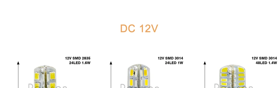 6 шт G4 светодиодный лампы SMD 2835 3014 AC/DC 12V AC 220 В 1 Вт 3 Вт Светодиодная лампа-кукуруза позолоченная люстра лампа светодиодный светильник на замену галогеновым лампам, Bombillas