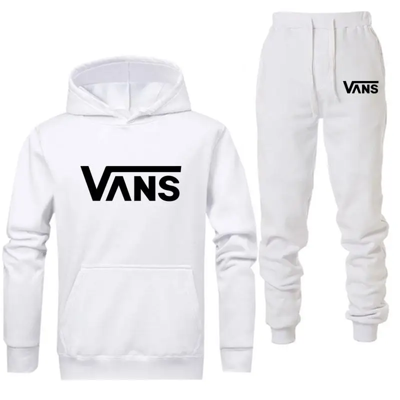 Повседневный Спортивный костюм VANS для мужчин и женщин спортивные повседневные штаны теплая спортивная