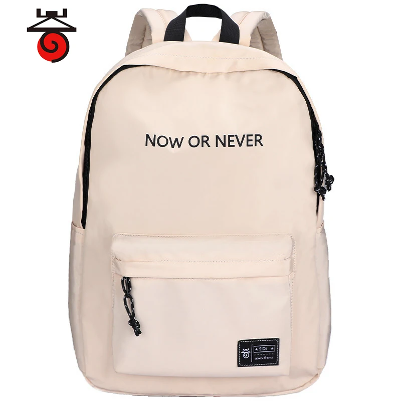 SenkeyStyle Womens Backpacks Nylon Bags Female Simple Letter Softback Teenager School Backpacking Casual Large Capacity Travel