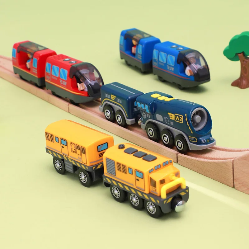 Ensemble de Train avec Locomotive à piles, moteur puissant, jouets