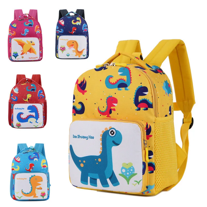 

CHILDREN'S Bag New Style Baby Anti Lost Backpack Kindergarten School Bag Dinosaur Cartoon Children Backpack Wholesale