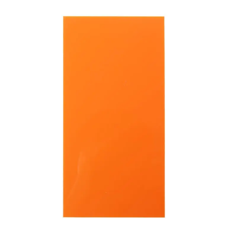 10X20 см доска из оргстекла цветной акриловый лист DIY игрушки Аксессуары модель изготовления 72XF - Цвет: Оранжевый