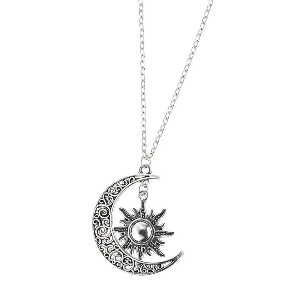 Crescent Moon Jewelry Silver Moon Phase Necklace Celestial Jewelry Moon  Pendant Moon Phase Jewelry Moon and Star Long Moon Necklace - Etsy