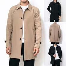 Chaqueta hombre erkek mon, зимнее пальто, мужское, одноцветное, с карманами, с окантовкой, цвет золотой, на кнопках, повседневное, длинное пальто, veste