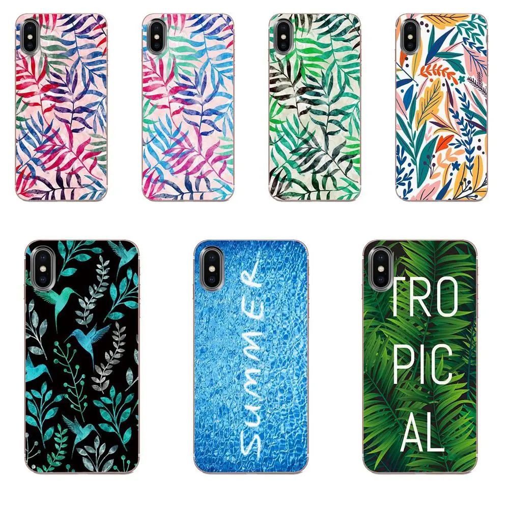 For Xiaomi CC9 CC9E Mi 3 4 4i 5 5S 6 6X 8 9 SE Play Plus Pro Lite A1 Mix 2 Note Soft TPU Fashion Tropical Pattern Seamless | Мобильные