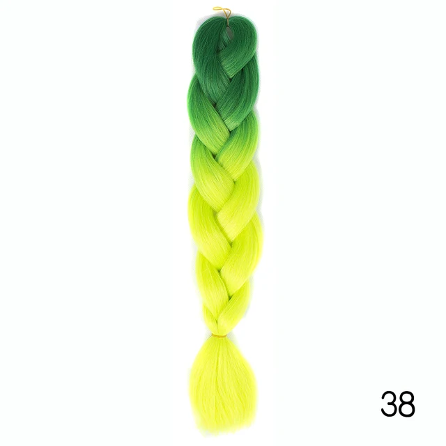 YXHAIR 100g 48 Inch Synthetic Jumbo Box Braids Expression Crochet Hair Extension for Women Pre Stretched Yaki Ombre B43