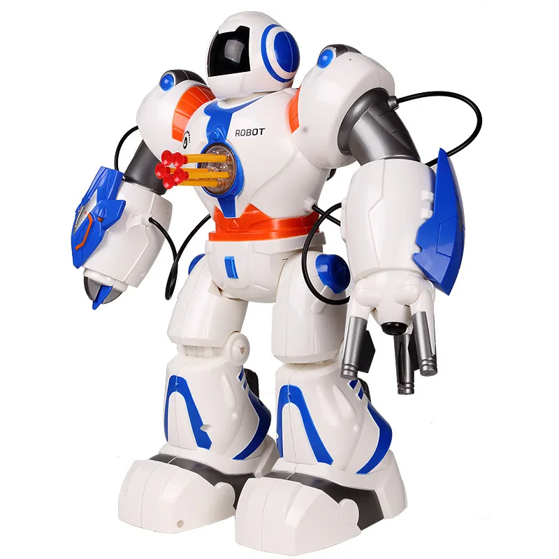 

MZ 2839 Intelligent Robot Space Cops Wireless Remote Control Charging Singing Dancing Programmable Boy Toy