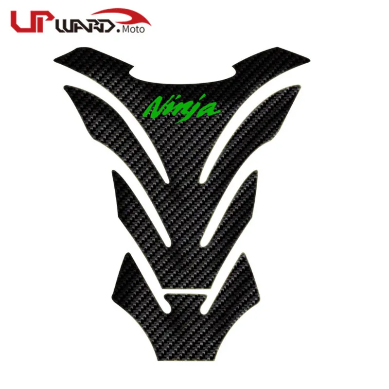 Green Для KAWASAKI NINJA 250 300 400 650 1000 ZX6R ZX10R мотоцикла углеродного волокна мазута Бензобак Pad Tankpad наклейка протектор Стикеры - Цвет: Green