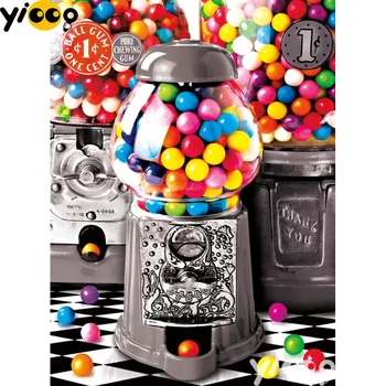 

5D DIY Diamond Painting Full Square Diamond Embroidery Colorful candy Cross Stitch Pictures Of Rhinestones Mosaic Gift A1030