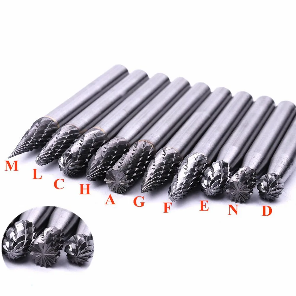 

1Pcs 6mm Shank 6mm Head Double Cut Tungsten Carbide Burr Rotary Tool Cutter Rotary File Electric Grinding For Metal Woodworking