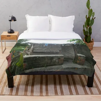 

Soft Blanket for Bed Sherpa Flannel Fleece Blanket Home Travel Sofa Soft Throw Blanket Old Out House