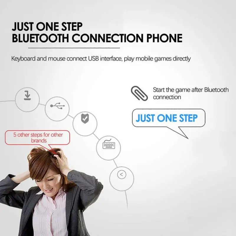 Профессиональный мобильный телефон игровой контроллер для стрельбы два usb порта мышь клавиатура комплект Battledock конвертер для IOS/Android