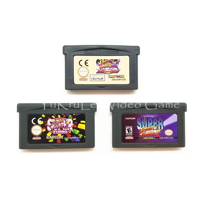 SuperStreetFighterSeries 32 бит видеоигры картридж Консоли Карты для nintendo GBA серии консолей английский язык