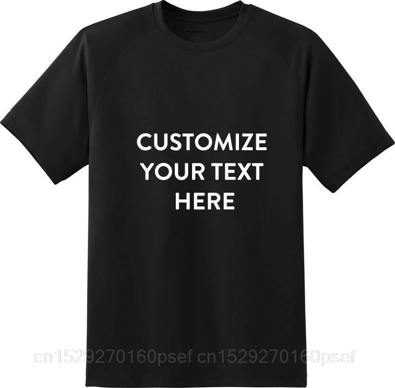 

CUSTOM T-Shirt Personalize Your Text Logo Printed T-Shirt Print Customized