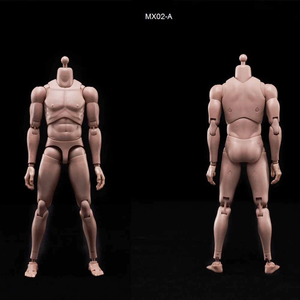 1/6 Scale MX02-A 2.0 Male Body with Hands Model for 12" Action Figure Hot Toys 