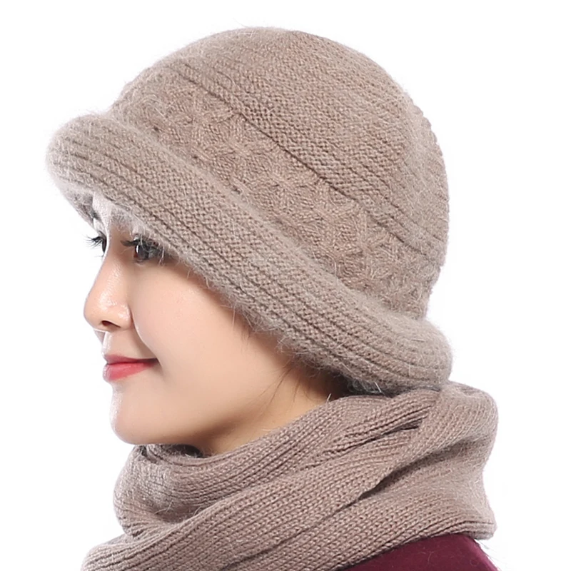2 Новинка; сезон осень-зима; шерстяные вязаные шапки; Кепка s Beanies; элегантные женские аксессуары; шерстяные вязаные однотонные шапки; женская шапка - Цвет: 2