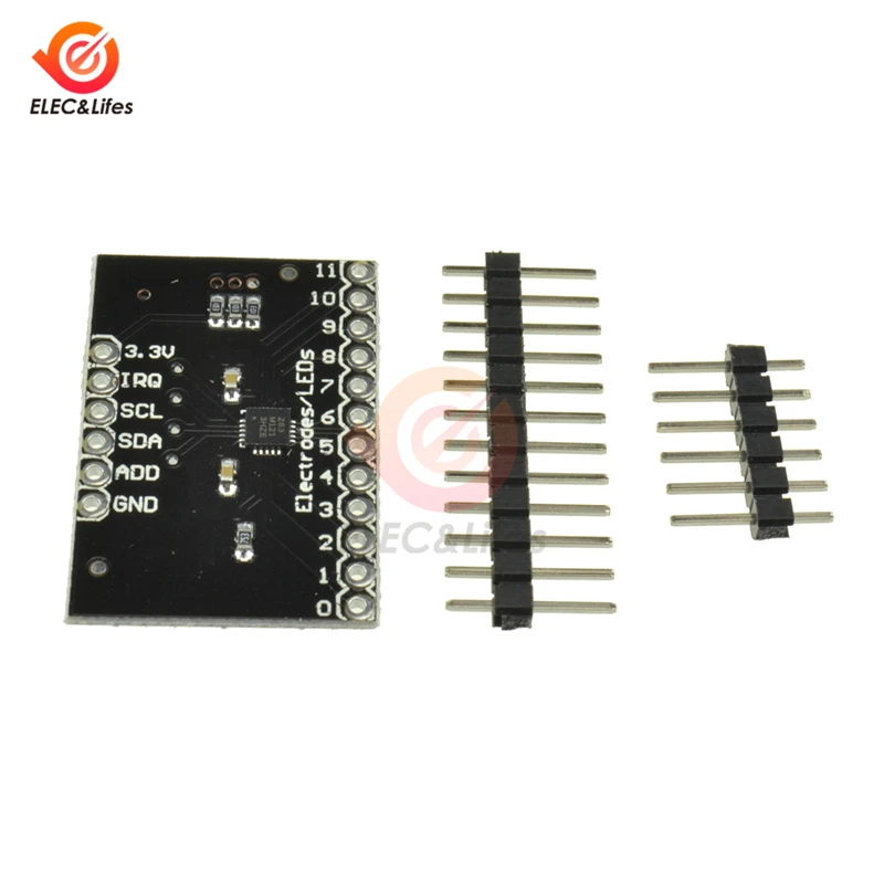 MPR121 Breakout Board IIC V12 емкостный сенсорный сенсор модуль контроллера I2C интерфейсная клавиатура макетная плата для Arduino