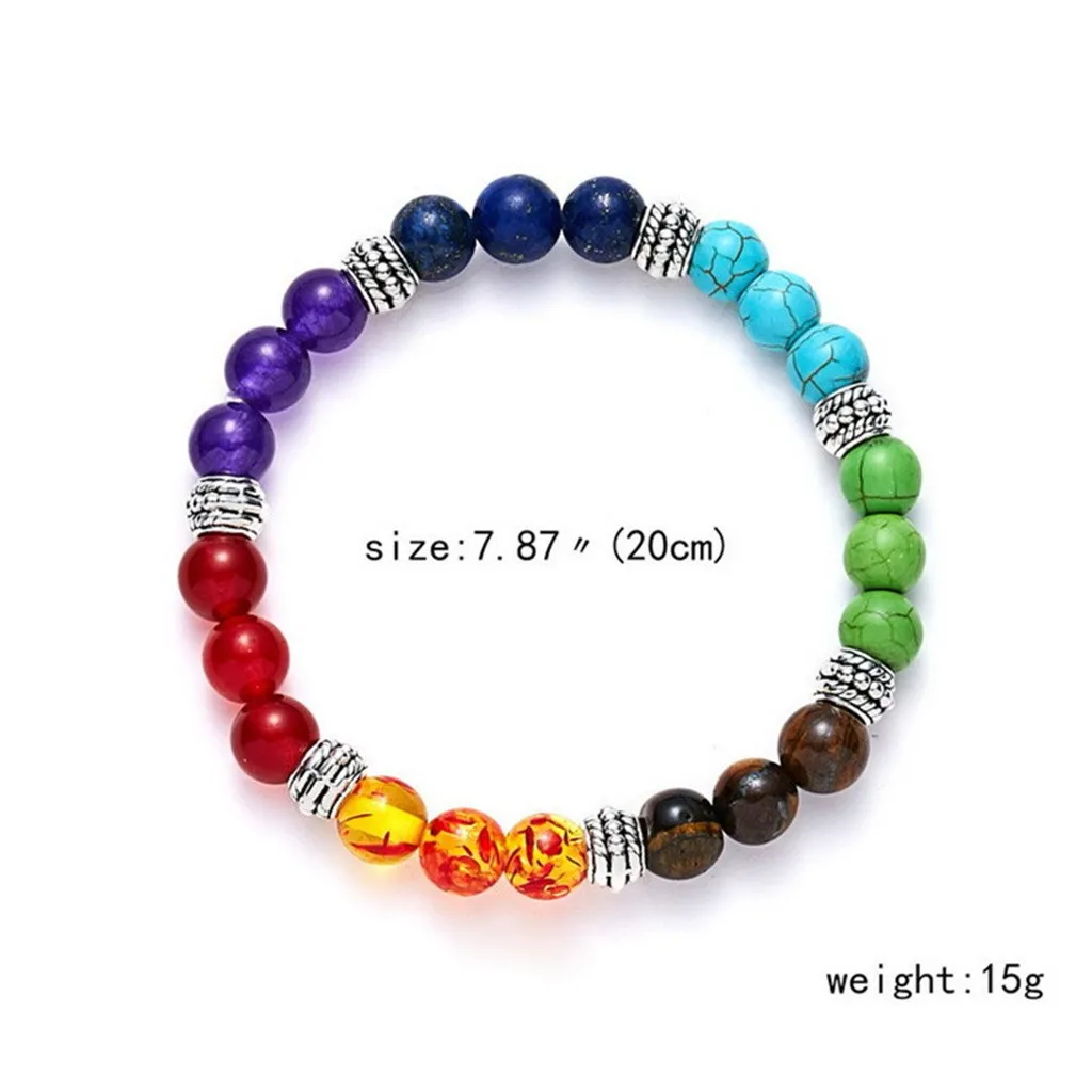 Женские браслеты pulseras mujer moda erkek Мода планета тема натуральный камень браслет натуральный камень Бусины простой браслет