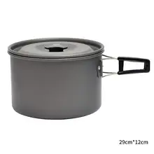 Outdoor Cookware Pot Portable Boiling Water Pots Non-Stick Pan Foldable Pot with Anti-Scalding Stable Handle Kitchenware