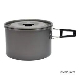 Outdoor Cookware Pot Portable Boiling Water Pots Non-Stick Pan Foldable Pot with Anti-Scalding Stable Handle Kitchenware