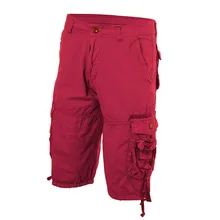 CYSINCOS Новые мужские повседневные шорты летние свободные большие размеры мужские шорты модные однотонные армейские зеленые военные Короткие штаны Новые