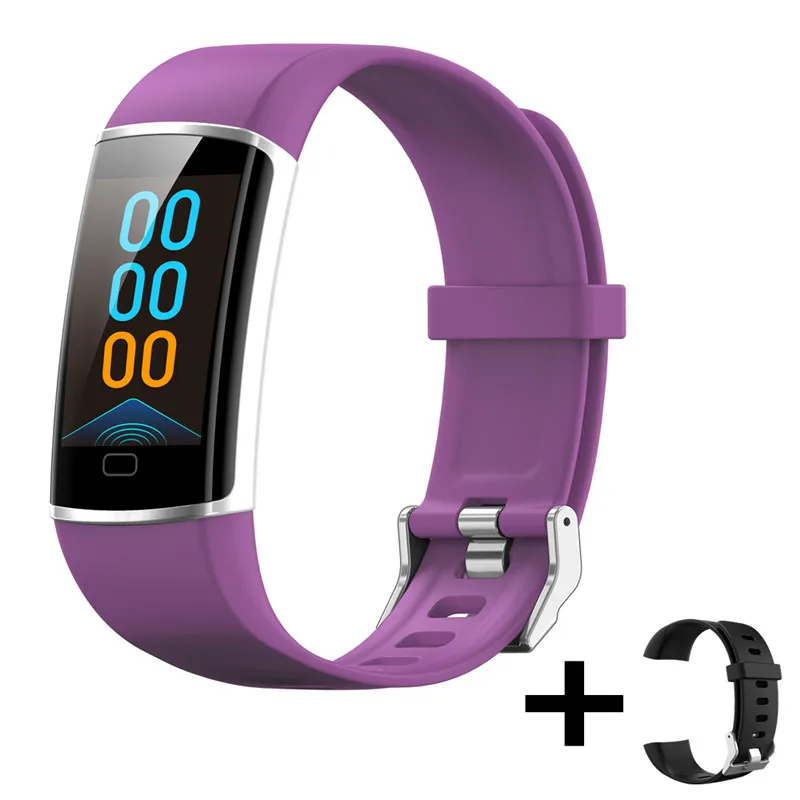 add 1 strap Bluetooth Смарт-браслет 4,0 смарт-браслет водонепроницаемые часы фитнес-Спорт трекер сенсорный экран для сердечного ритма монитор вызов сообщение шоу - Цвет: add 1 strap