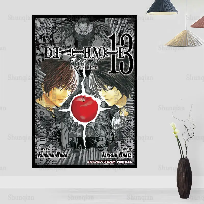 Новый плакат из аниме Death Note настенный ткани на холсте картина с принтом